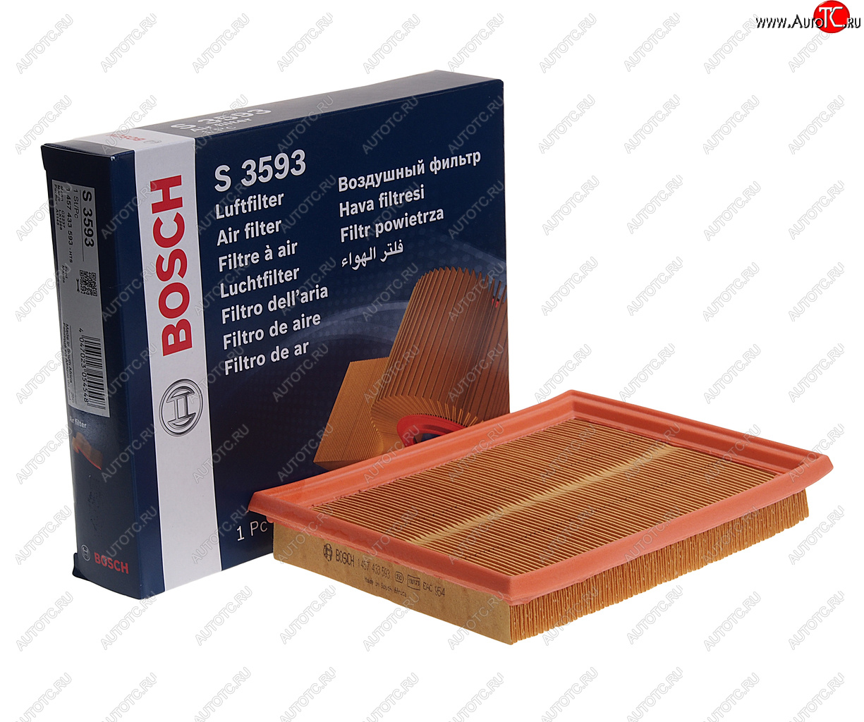 799 р. Фильтр воздушный FORD Fiesta 5 (01-),Fusion (02-) MAZDA 2 (03-) BOSCH BOSCH 1457433593  с доставкой в г. Пермь