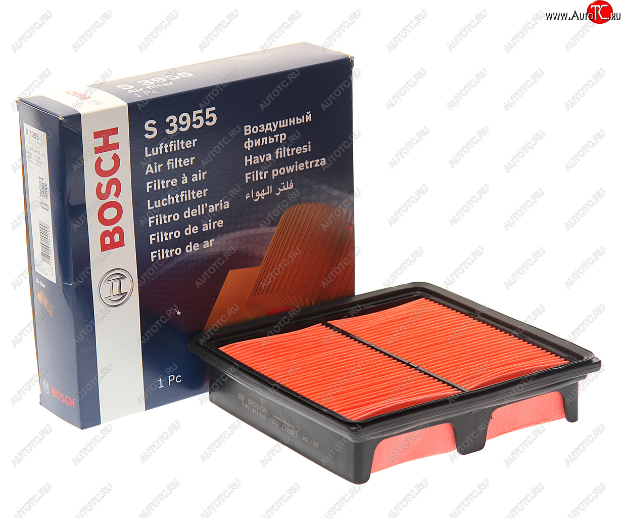 1 049 р. Фильтр воздушный HONDA Civic (95-) BOSCH BOSCH 1457433955 BOSCH 1457433955  с доставкой в г. Пермь