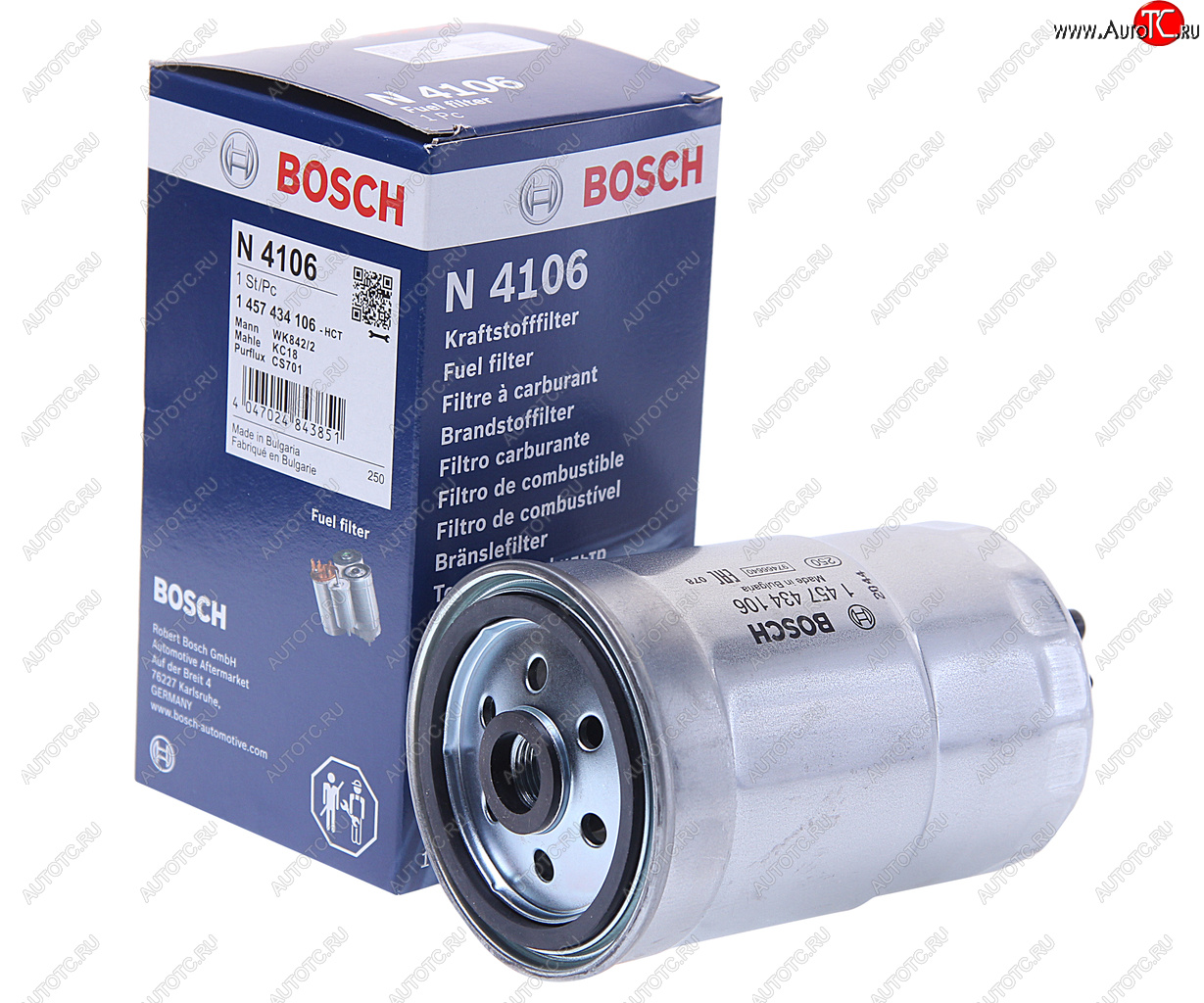 1 759 р. Фильтр топливный УАЗ тонкой отчистки ЗМЗ-514 (гайка) BOSCH BOSCH 1457434106  с доставкой в г. Пермь
