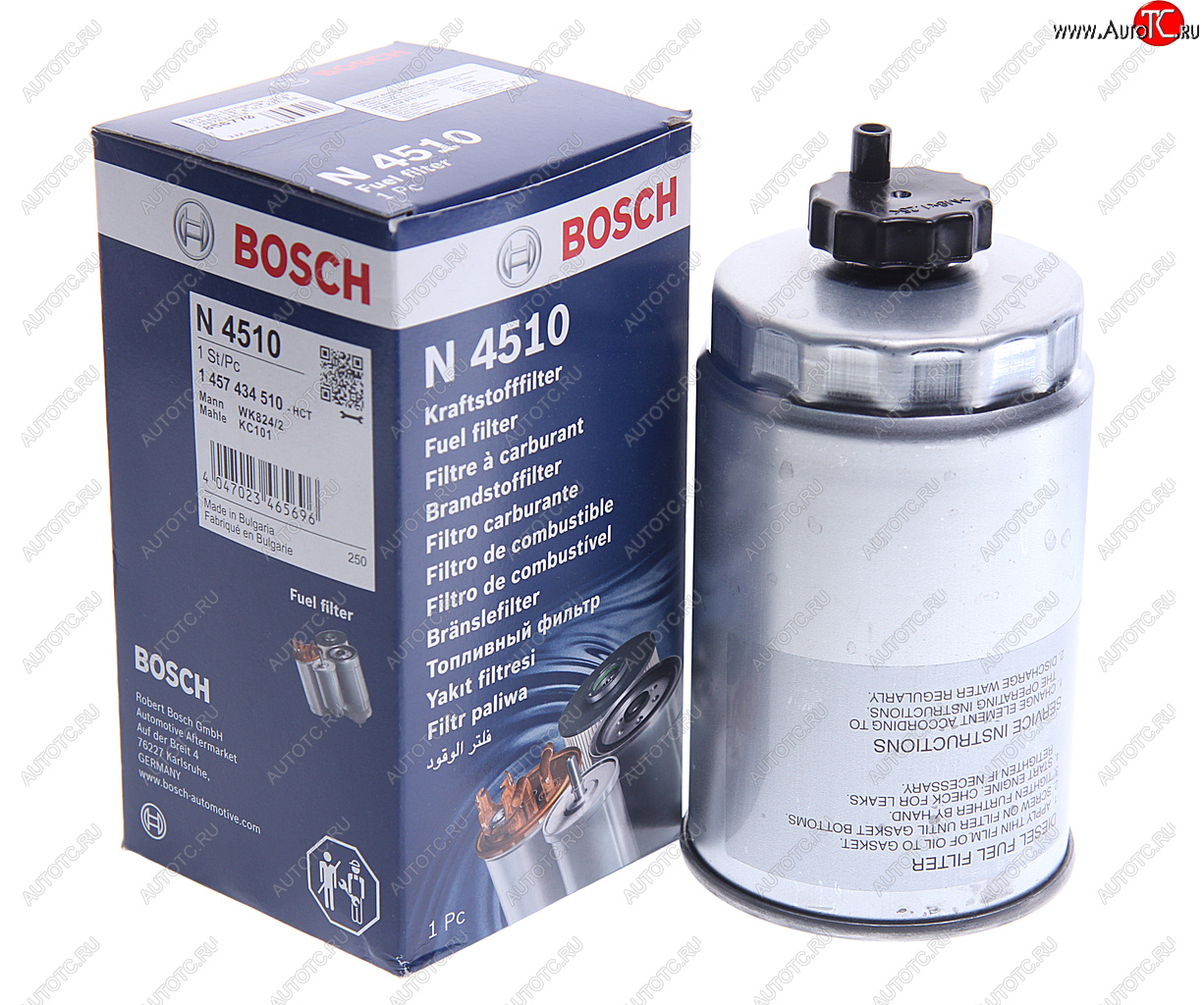 1 659 р. Фильтр топливный HYUNDAI Porter 2 дв.D4CB,Tucson (2.0 D) KIA Ceed,Sportage (2.0 D) BOSCH BOSCH 1457434510 BOSCH 1457434510  с доставкой в г. Пермь