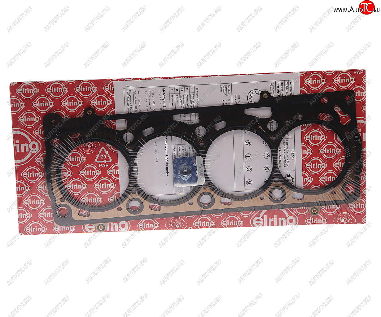 3 699 р. Прокладка головки блока VW AUDI A2 (00-05) SKODA Octavia (00-10) ELRING ELRING 148.331  с доставкой в г. Пермь