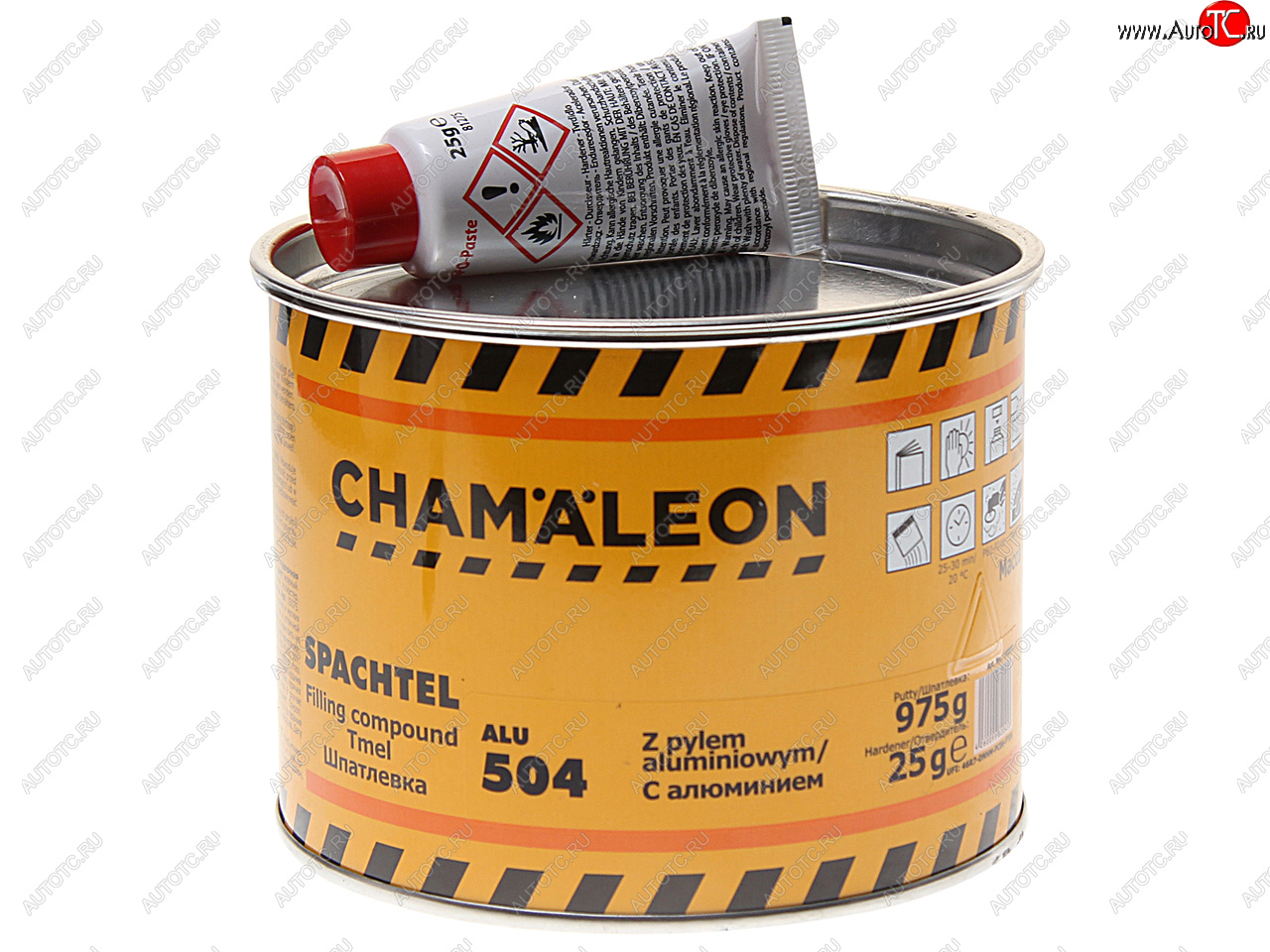 1 189 р. Шпатлевка с алюминиевым наполнителем 1кг CHAMAELEON CHAMAELEON 15045  с доставкой в г. Пермь