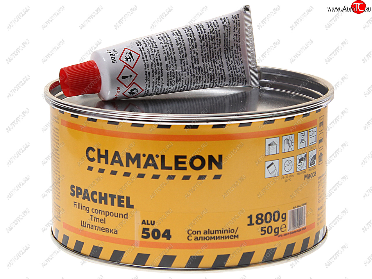 1 669 р. Шпатлевка с алюминиевым наполнителем 1.85кг CHAMAELEON CHAMAELEON 15046  с доставкой в г. Пермь