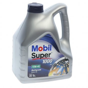 2 479 р. Масло моторное SUPER 1000 Х1 15W40 мин.4л MOBIL MOBIL 150550 MOBIL 150550  с доставкой в г. Пермь. Увеличить фотографию 1
