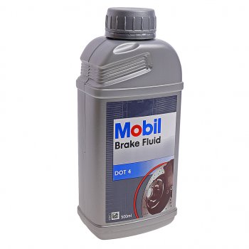 699 р. Жидкость тормозная DOT-4 0.5л MOBIL MOBIL 150906r  с доставкой в г. Пермь. Увеличить фотографию 1