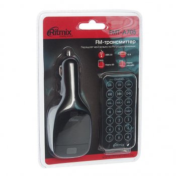 589 р. Модулятор FM плеер RITMIX RITMIX 15118383  с доставкой в г. Пермь. Увеличить фотографию 1