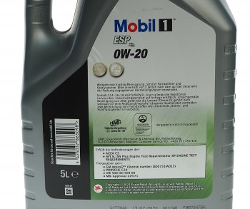 7 999 р. Масло моторное Mobil1 ESPx2 0W20 синт.5л MOBIL MOBIL 153685 MOBIL 153685  с доставкой в г. Пермь. Увеличить фотографию 2