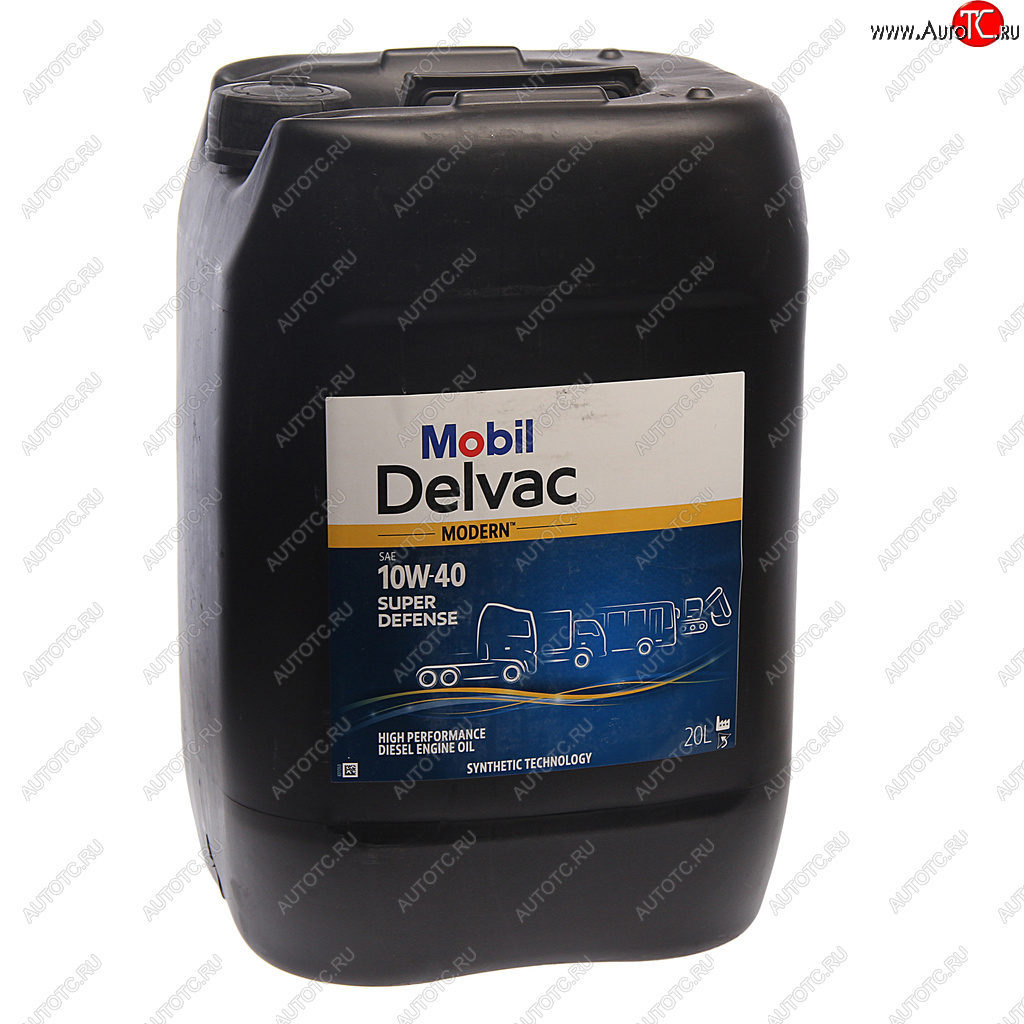 12 899 р. Масло дизельное DELVAC Modern 10W40 Super Defense псинт.20л MOBIL MOBIL 157060  с доставкой в г. Пермь