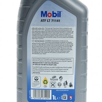 1 799 р. Масло трансмиссионное ATF LT 71141 псинт.1л КПП автомат MOBIL MOBIL 157324  с доставкой в г. Пермь. Увеличить фотографию 2
