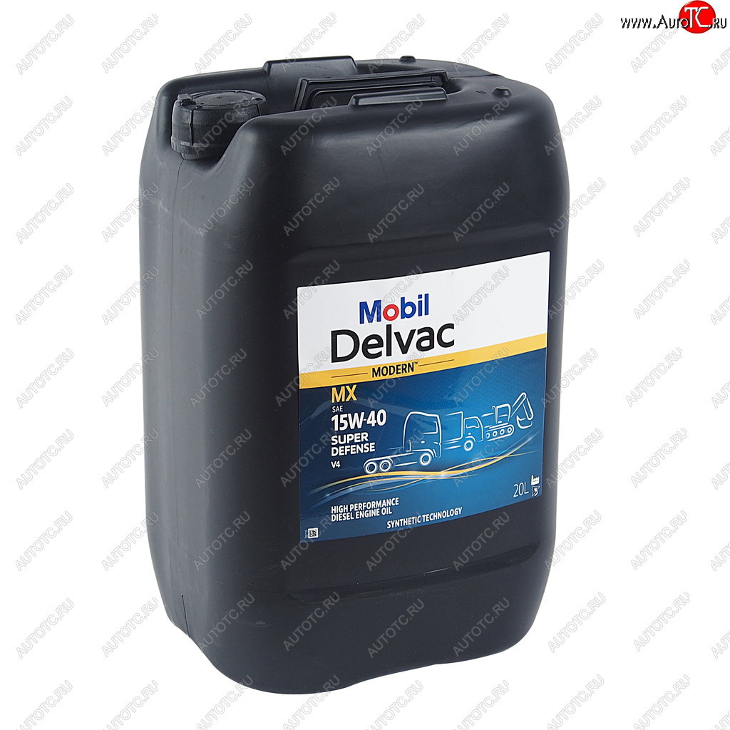 10 899 р. Масло дизельное DELVAC Modern 15W40 Super Defense V4 псинт.20л MOBIL MOBIL 157336  с доставкой в г. Пермь