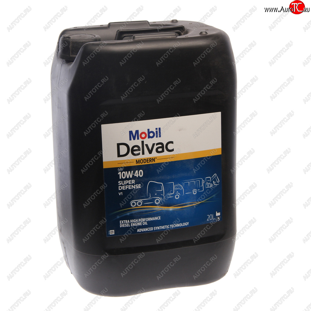 14 949 р. Масло дизельное DELVAC Modern 10W40 Super Defense V1 синт.20л MOBIL MOBIL 157342  с доставкой в г. Пермь