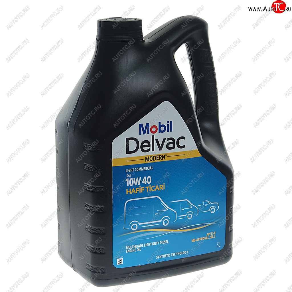 3 799 р. Масло дизельное DELVAC Modern 10W40 Light Commercial синт.5л MOBIL MOBIL 157380  с доставкой в г. Пермь