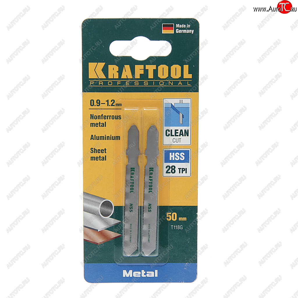 264 р. Пилка для лобзика набор 2шт. металл 50мм KRAFTOOL KRAFTOOL 159551-0,9  с доставкой в г. Пермь