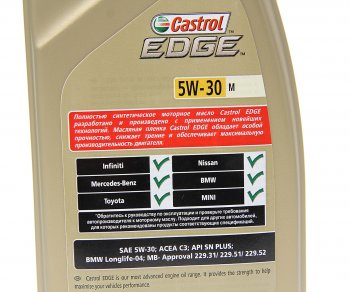 1 899 р. Масло моторное EDGE M 5W30 синт.1л CASTROL CASTROL 15c452  с доставкой в г. Пермь. Увеличить фотографию 2