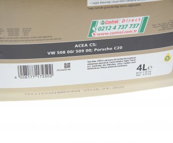 6 699 р. Масло моторное EDGE Professional LL IV FE 0W20 синт.4л CASTROL CASTROL 15e94f  с доставкой в г. Пермь. Увеличить фотографию 2