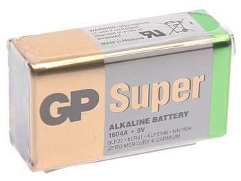 399 р. Батарейка KRONA 6LR61 9V термопленка 1шт. GP GP 1604a-s1  с доставкой в г. Пермь. Увеличить фотографию 1