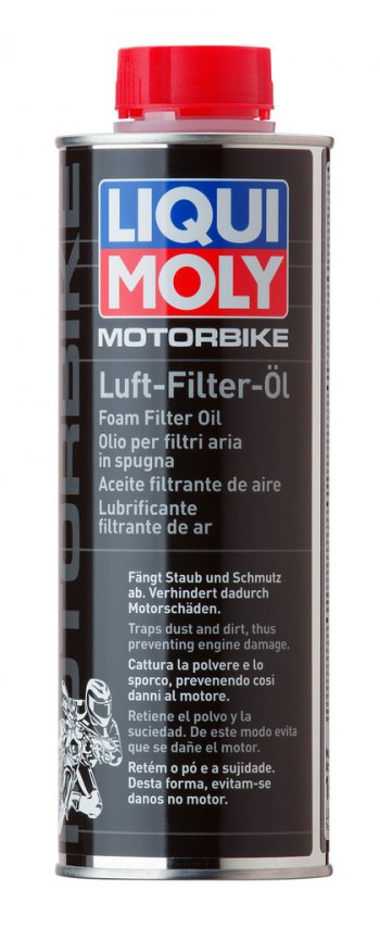 1 369 р. Масло для пропитки воздушных фильтров 0-сопротивления 500мл LIQUI MOLY LIQUI MOLY 1625  с доставкой в г. Пермь. Увеличить фотографию 1