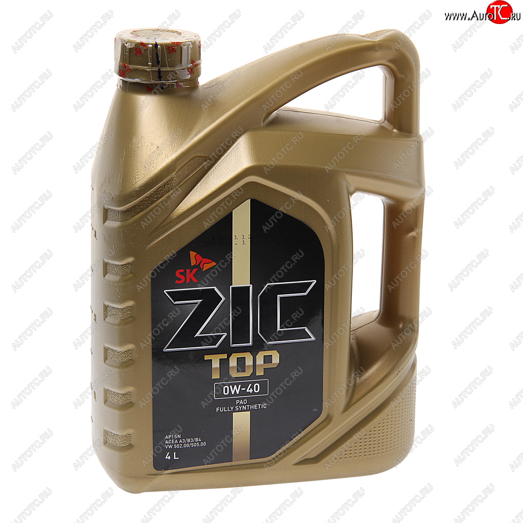 5 999 р. Масло моторное ZIC TOP SNCFA3B3A3B4 0W40 синт.4л ZIC ZIC 162611  с доставкой в г. Пермь