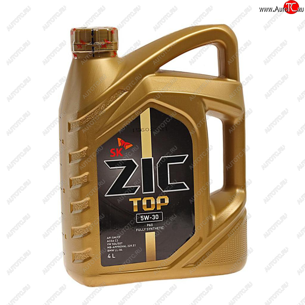 5 849 р. Масло моторное ZIC TOP LS SNCFC3 5W30 синт.4л ZIC ZIC 162612  с доставкой в г. Пермь