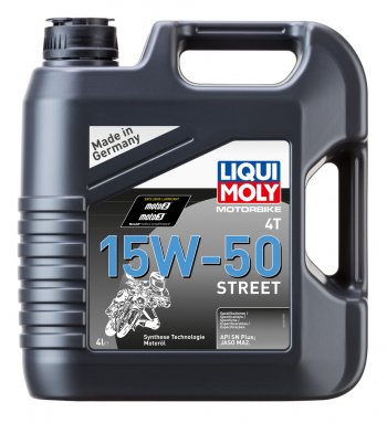 5 249 р. Масло моторное для 4-х тактных двигателей MOTORBIKE 4T STREET 15W50 синт.4л LIQUI MOLY LIQUI MOLY 1689  с доставкой в г. Пермь. Увеличить фотографию 1