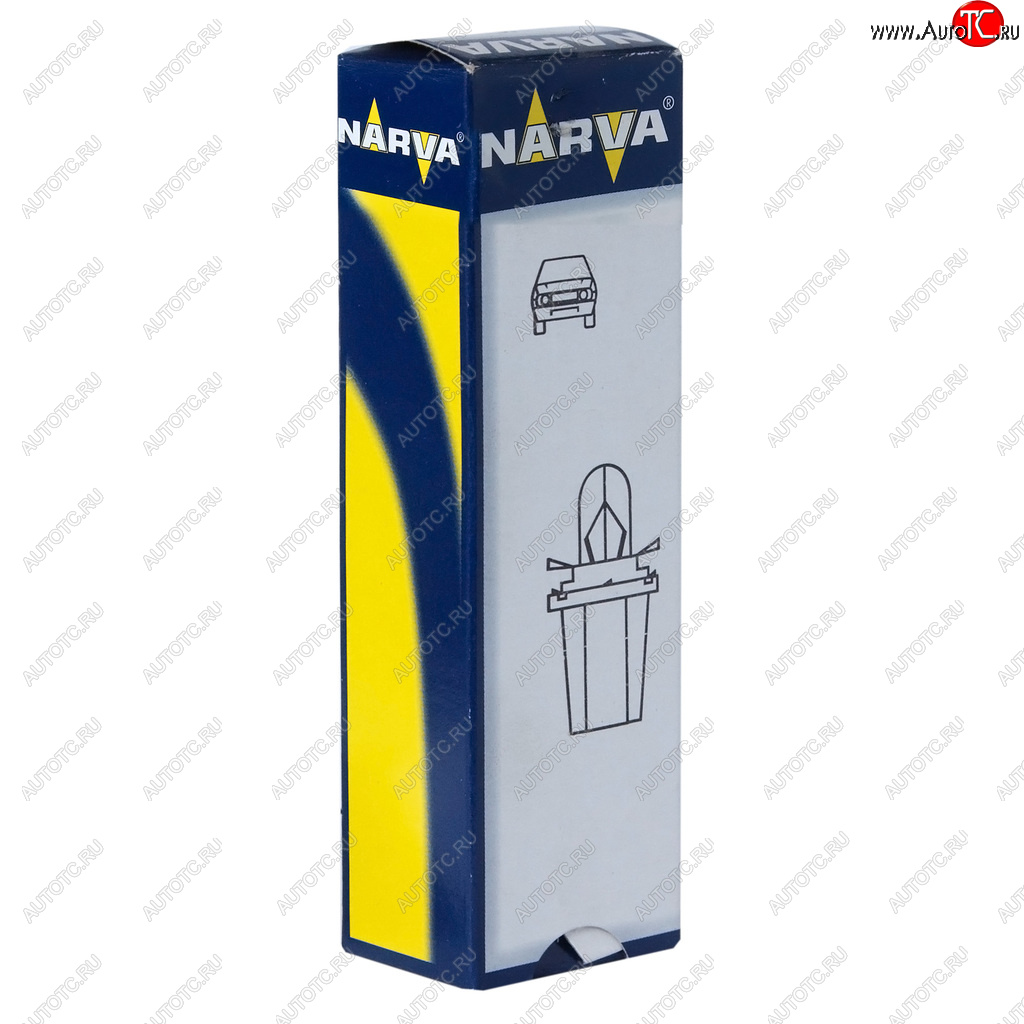 71 р. Лампа 24V 1.2W BAX8.5d2 серый патрон Plastic Base NARVA NARVA 170393000  с доставкой в г. Пермь