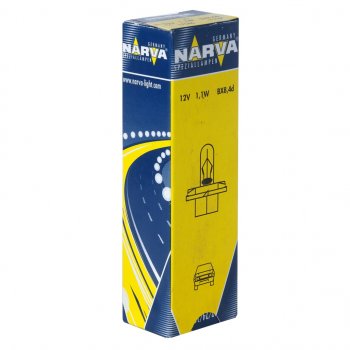 66 р. Лампа 12V 1.1W BX8.4d оранжевый патрон Plastic Base NARVA NARVA 170463000  с доставкой в г. Пермь. Увеличить фотографию 1