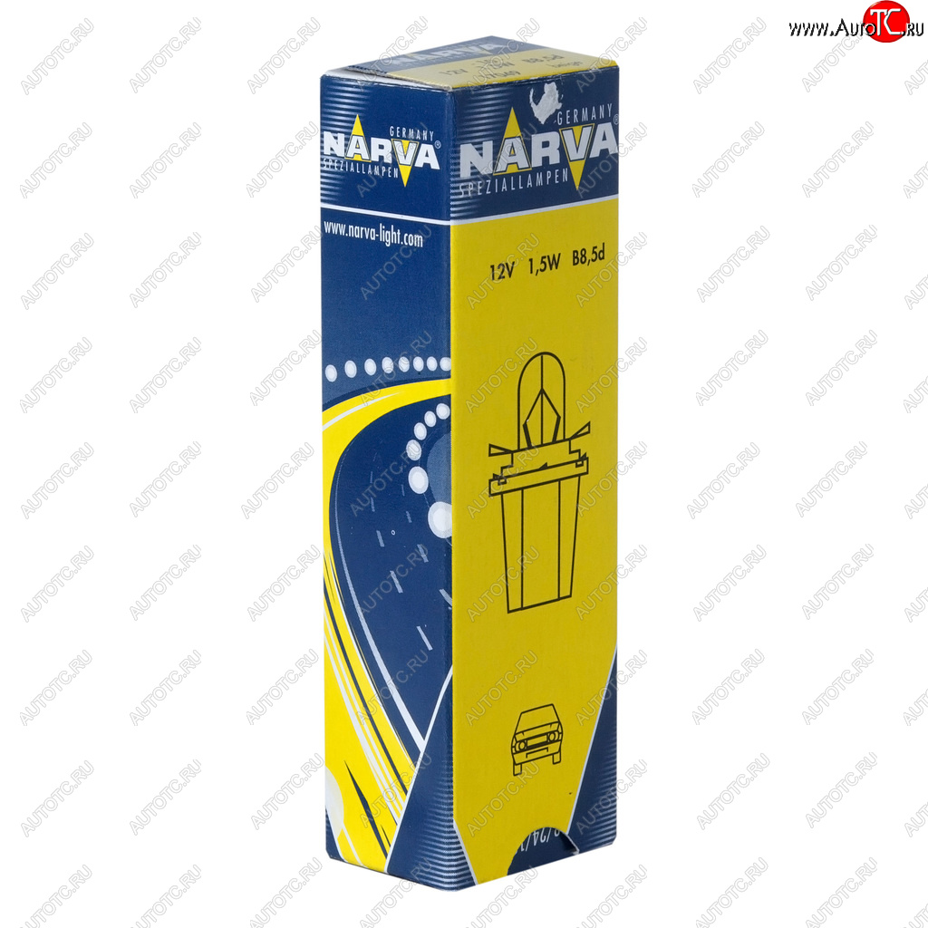 77 р. Лампа 12V 1.5W B8.5d бежевый патрон Plastic Base NARVA NARVA 170493000  с доставкой в г. Пермь