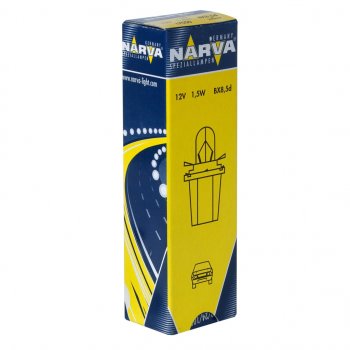 77 р. Лампа 12V 1.5W BX8.5d желтый патрон Plastic Base NARVA NARVA 170503000  с доставкой в г. Пермь. Увеличить фотографию 1