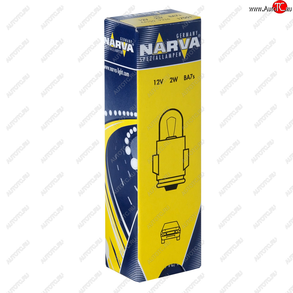 47 р. Лампа 12V T2W BA7s NARVA NARVA 170513000  с доставкой в г. Пермь