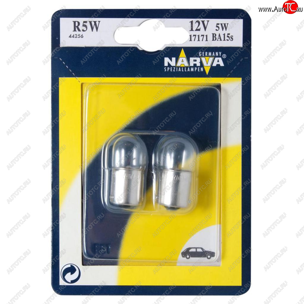 115 р. Лампа 12V R5W BA15s блистер (2шт.) NARVA NARVA 171714000  с доставкой в г. Пермь