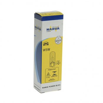 151 р. Лампа 12V W5W T10 W2.1x9.5d Range Power Blue+ NARVA NARVA 171893000  с доставкой в г. Пермь. Увеличить фотографию 2