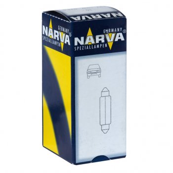 46 р. Лампа 12V C10W SV8.5 36мм Festoon NARVA NARVA 173163000  с доставкой в г. Пермь. Увеличить фотографию 1