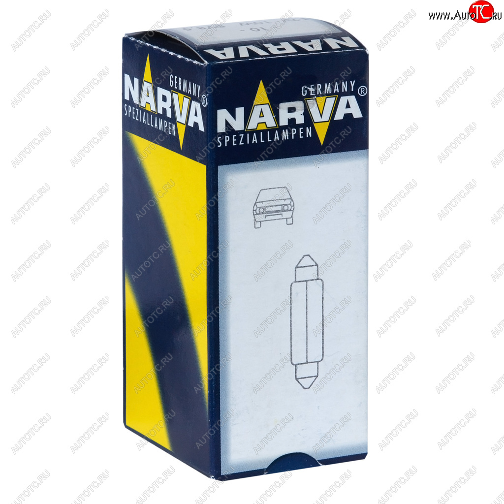 46 р. Лампа 12V C10W SV8.5 36мм Festoon NARVA NARVA 173163000  с доставкой в г. Пермь