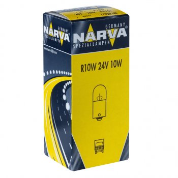 54 р. Лампа 24V R10W BA15s Heavy Duty NARVA NARVA 173283000  с доставкой в г. Пермь. Увеличить фотографию 1
