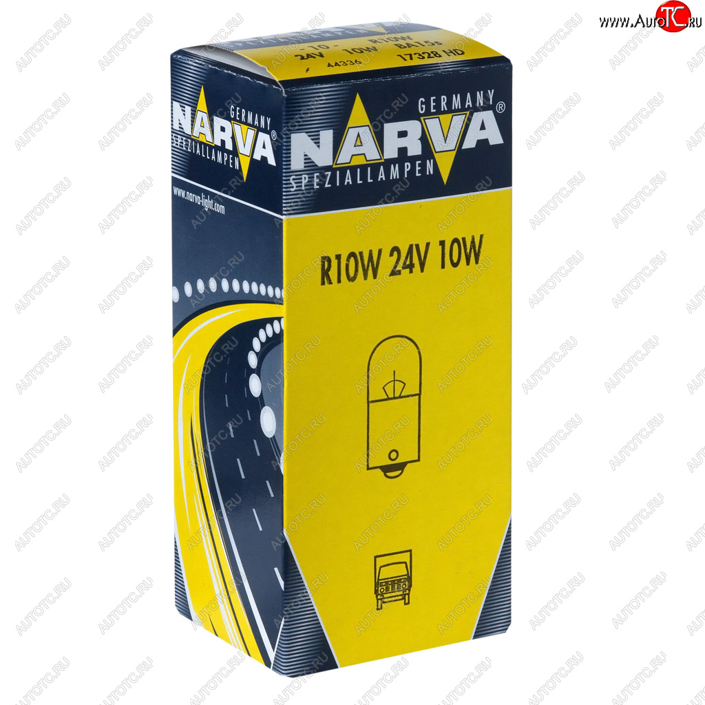 54 р. Лампа 24V R10W BA15s Heavy Duty NARVA NARVA 173283000  с доставкой в г. Пермь
