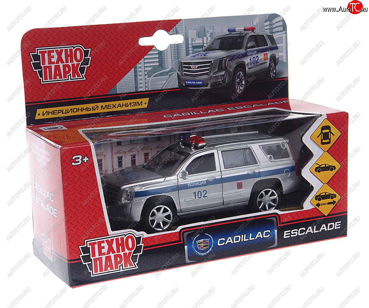819 р. Модель автомобиля CADILLAC Escalade металлическая ТЕХНОПАРК ТЕХНОПАРК 176009176023176030 ТЕХНОПАРК 176009176023176030  с доставкой в г. Пермь