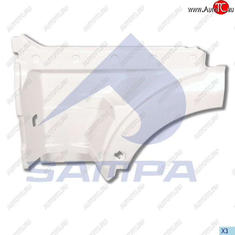 9 549 р. Панель MAN TGA TGX подножки ступени левой SAMPA SAMPA 18200042  с доставкой в г. Пермь