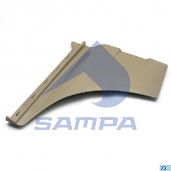 5 399 р. Накладка MAN TGA,TGX двери нижняя правая SAMPA SAMPA 18200045  с доставкой в г. Пермь. Увеличить фотографию 1