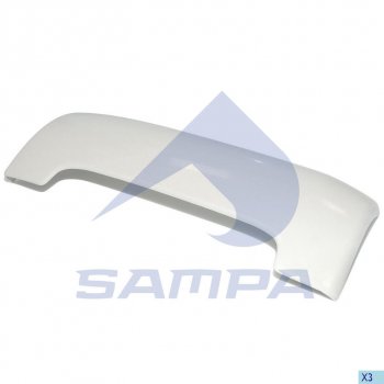 1 999 р. Дефлектор MAN кабины левый SAMPA SAMPA 18200080  с доставкой в г. Пермь. Увеличить фотографию 1