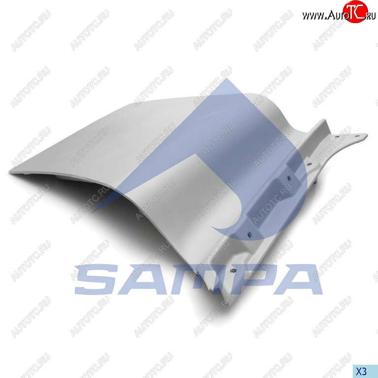 7 249 р. Накладка MAN TGA,L,LX двери нижняя левая SAMPA SAMPA 18200190  с доставкой в г. Пермь