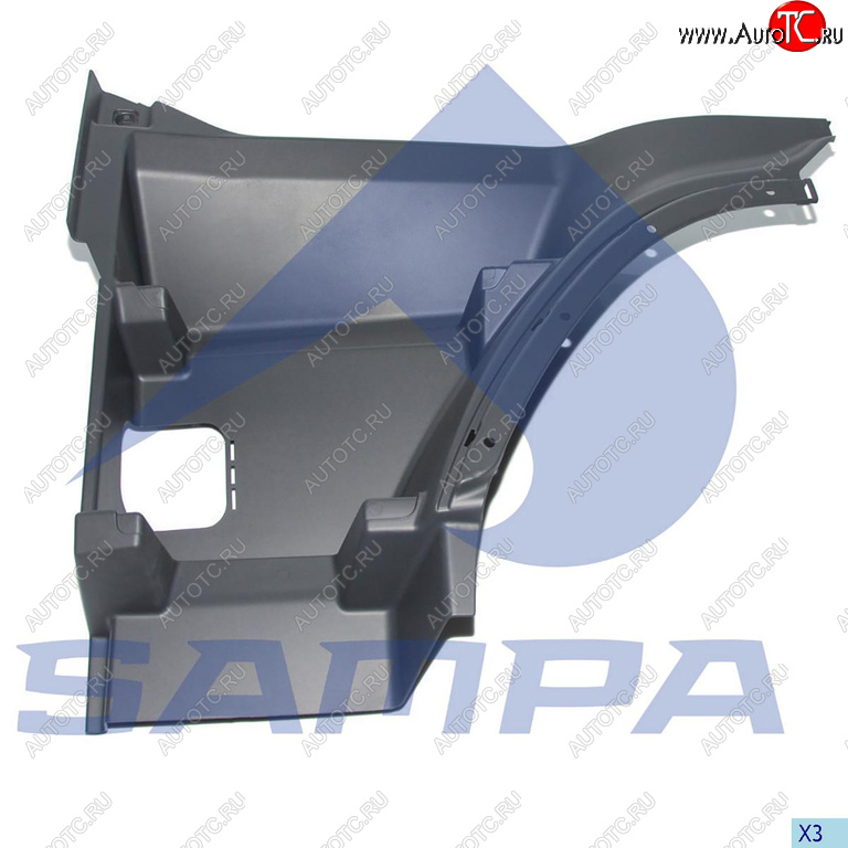 3 599 р. Подножка VOLVO FH кабины верхняя левая SAMPA SAMPA 18300031  с доставкой в г. Пермь