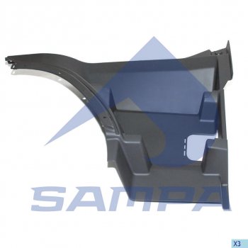 4 749 р. Подножка VOLVO FH кабины верхняя правая SAMPA SAMPA 18300032  с доставкой в г. Пермь. Увеличить фотографию 1