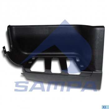 1 089 р. Панель VOLVO FH ступени отделочная левая SAMPA SAMPA 18300033  с доставкой в г. Пермь. Увеличить фотографию 1