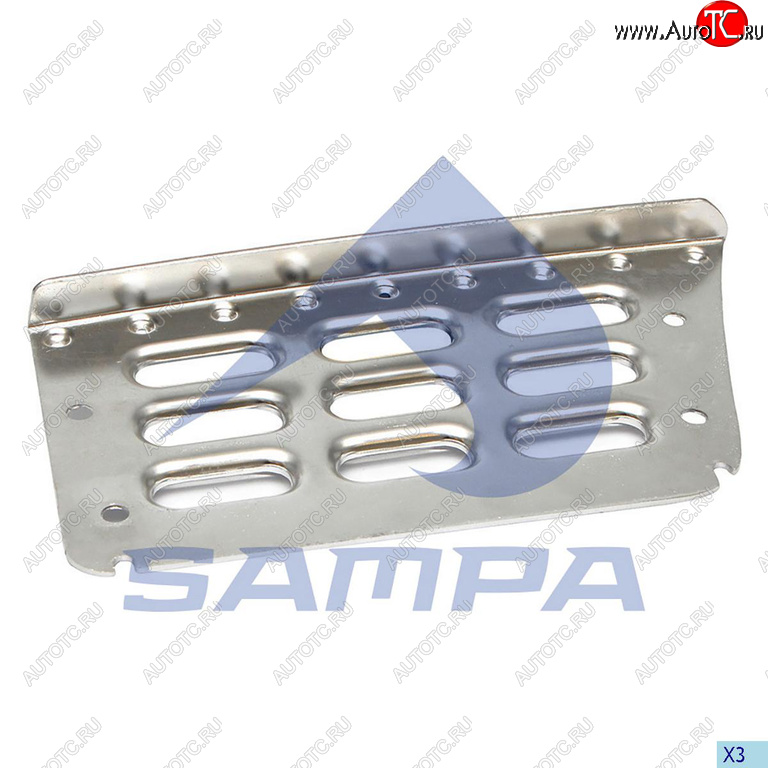 1 169 р. Подножка VOLVO FH,FM левая (металлическая ступень) SAMPA SAMPA 18300036  с доставкой в г. Пермь