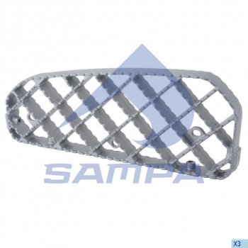 1 339 р. Подножка SCANIA P,R series нижняя металлическая (кабина CP,CR) SAMPA SAMPA 18400098 SAMPA 18400098  с доставкой в г. Пермь. Увеличить фотографию 1