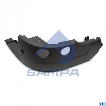 4 899 р. Бампер SCANIA передний правая часть SAMPA SAMPA 18400284 SAMPA 18400284  с доставкой в г. Пермь. Увеличить фотографию 1