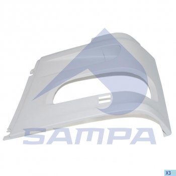 3 799 р. Облицовка DAF F95,105XF фары левой SAMPA SAMPA 18500083  с доставкой в г. Пермь. Увеличить фотографию 1