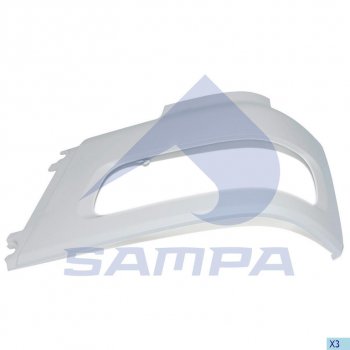 1 189 р. Облицовка DAF фары левой SAMPA SAMPA 18500101  с доставкой в г. Пермь. Увеличить фотографию 1