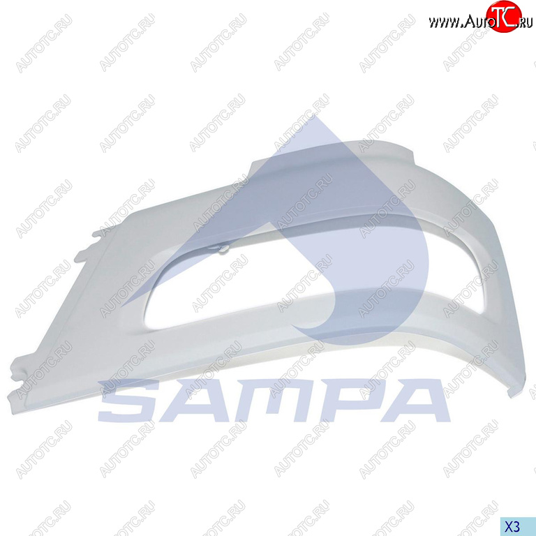 1 189 р. Облицовка DAF фары левой SAMPA SAMPA 18500101  с доставкой в г. Пермь