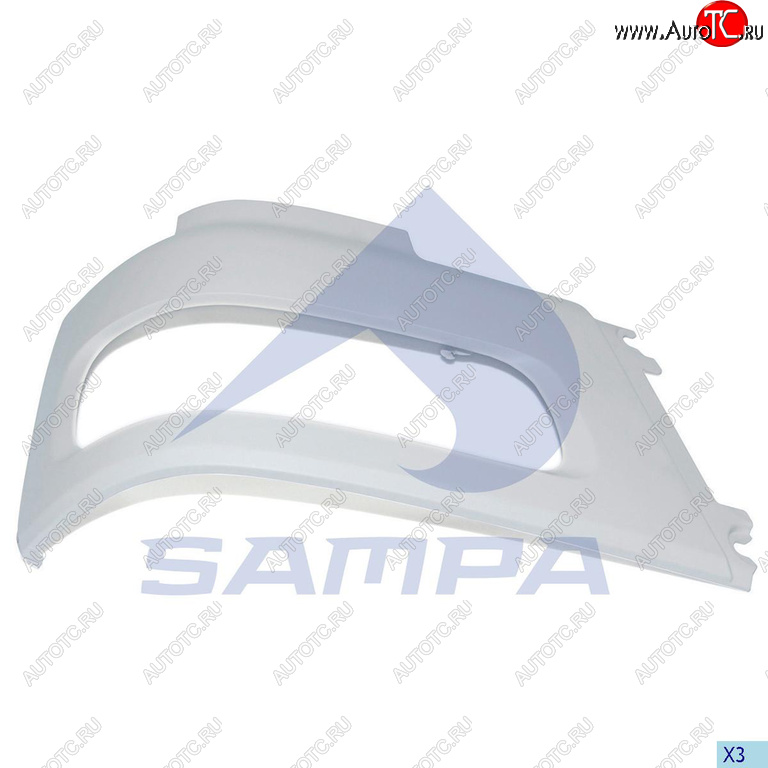 1 869 р. Бампер DAF CF85 передний правая часть SAMPA SAMPA 18500102  с доставкой в г. Пермь